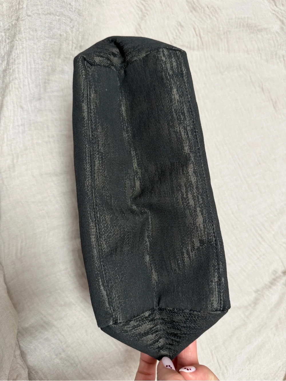 lululemon athletica Travel Easy Kit makeup bag — Black with orange interior